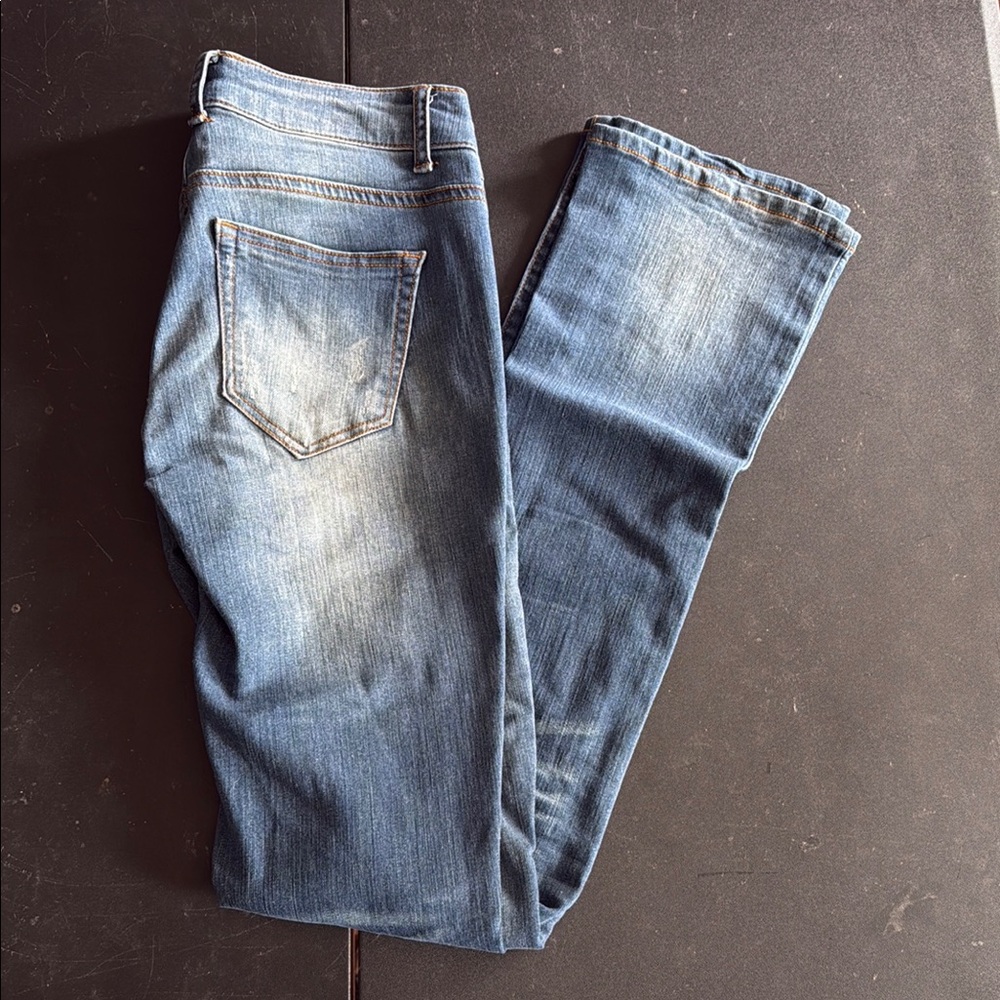 Nine Planet blue Skinny Jeans with Vintage Fading